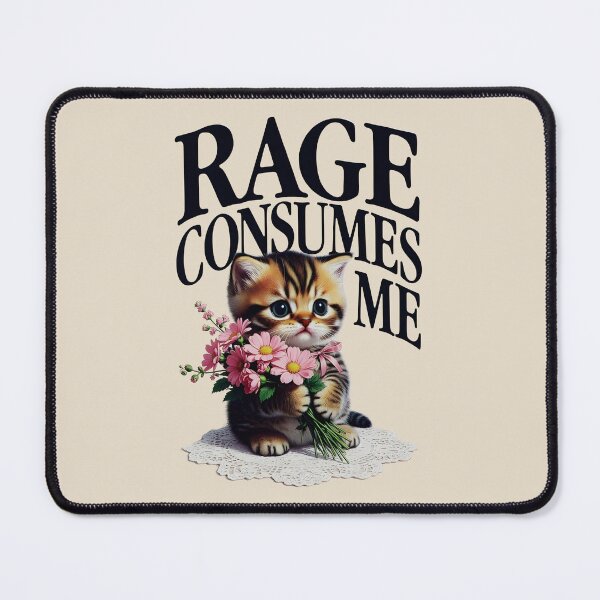Item preview, Rage Consumes Me Cat designed and sold by dudelinart.