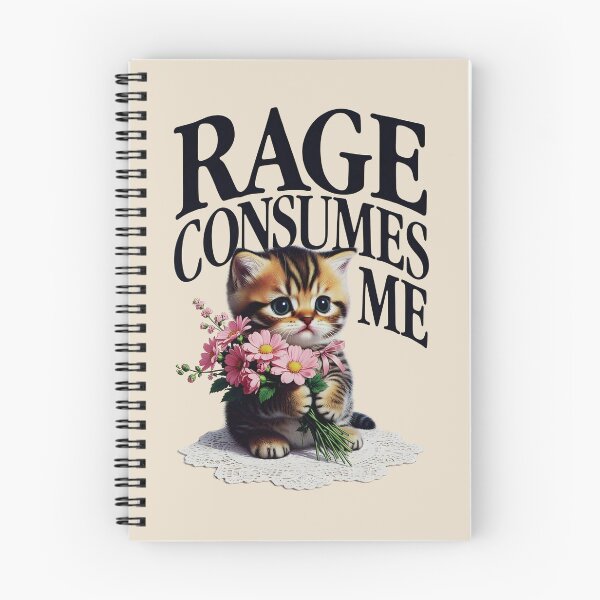 Item preview, Rage Consumes Me Cat designed and sold by dudelinart.