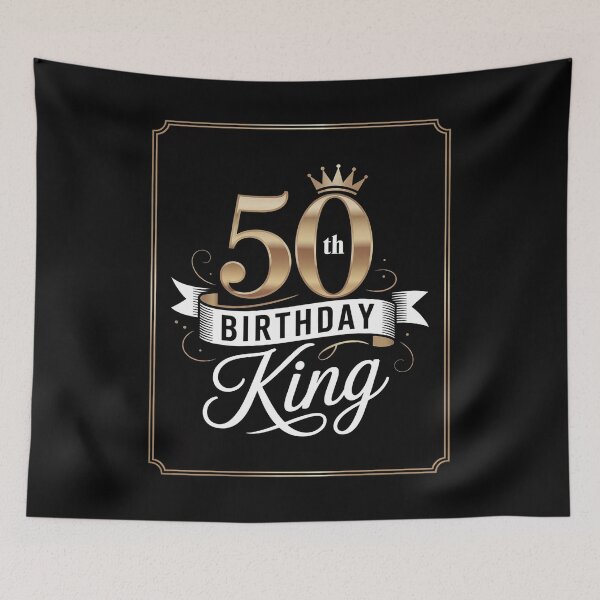 Item preview, 50 Year Old Birthday King Husband 50th B-Day designed and sold by angolinnArt.