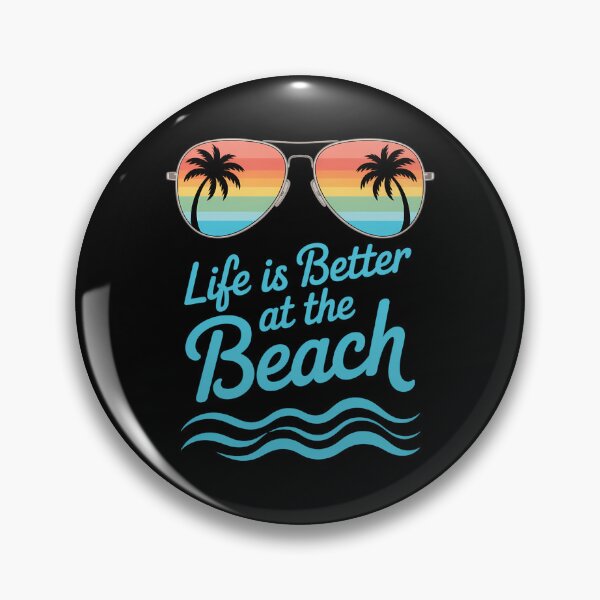 Item preview, Life is Better at The Beach Palm Trees Summer designed and sold by tiekanamac.