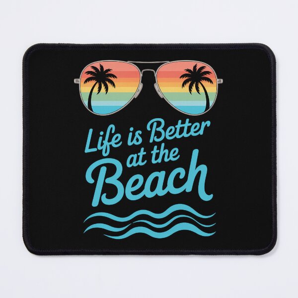 Item preview, Life is Better at The Beach Palm Trees Summer designed and sold by tiekanamac.
