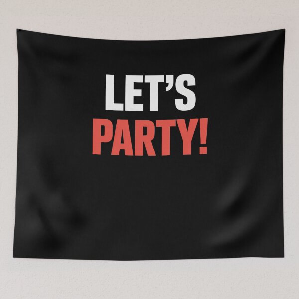 Item preview, Lets Party Bold White Red Celebration Summer designed and sold by tiekanamac.
