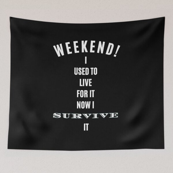 Item preview, Weekend Survive It Parenting Quote Funny Mom Dad T-Shirt designed and sold by digitalbitcraft.