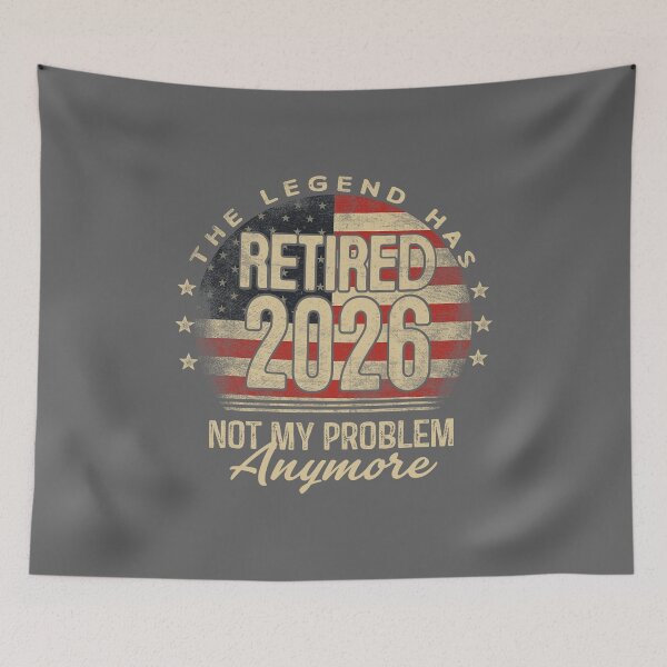 Item preview, The Legend Has Retired 2026 Funny Retirement USA Flag designed and sold by KristineLi.