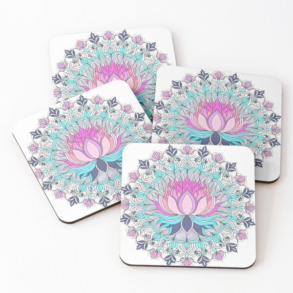 Item preview, Radiant Lotus Mandala Art – Pastel Boho Spiritual Flower, Aura Healing Sacred Geometry Wall Decor 2026 Trend designed and sold by MskynextDigitalstudio.