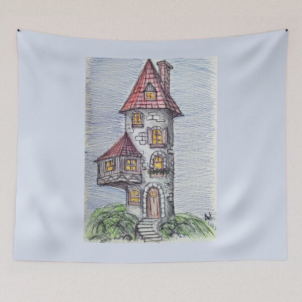 Item preview, Ball Pen Drawing Tower - House designed and sold by Sky-99.