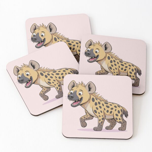 Item preview, Cute Cartoon Hyena Illustration – Funny Spotted Hyena Character designed and sold by Royalsticker.