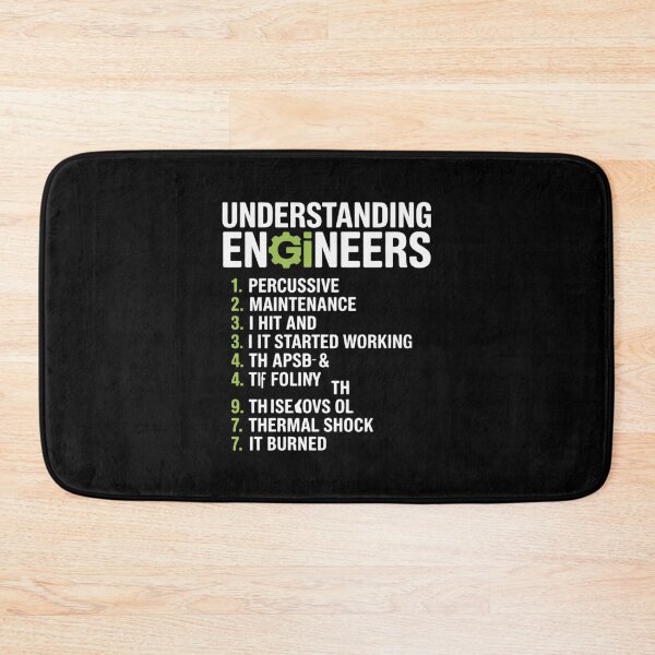 Item preview, Engineer Understanding Engineers Men Black Cotton Blend designed and sold by joyouartArt.