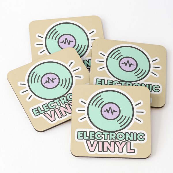 Item preview, Electronic Vinyl – Minimal Record & Sound Wave Design designed and sold by |TRSSHOP|.