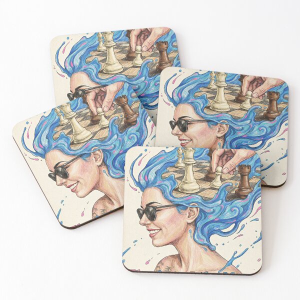 Item preview, Strategic Mind: The Art of the Move - Surreal Chess Illustration designed and sold by Hen-C-Art.