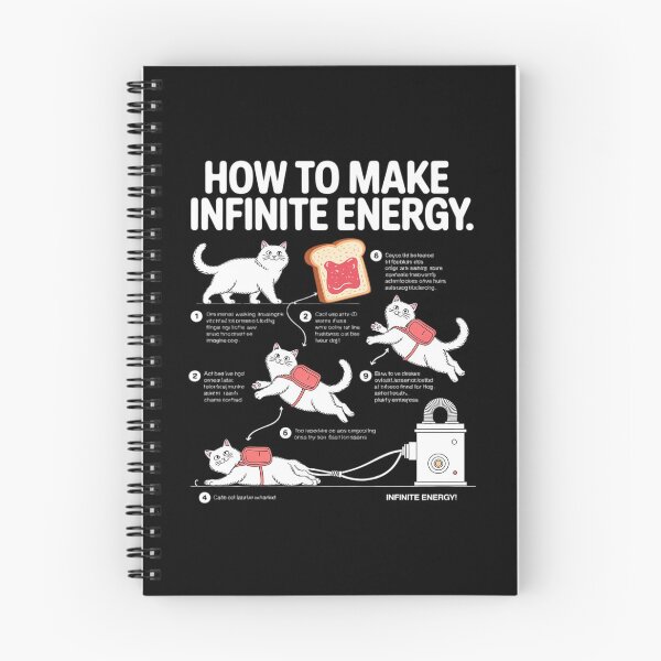 Item preview, Math Infinite Energy Cat And Mechanical Engineering designed and sold by joyouartArt.
