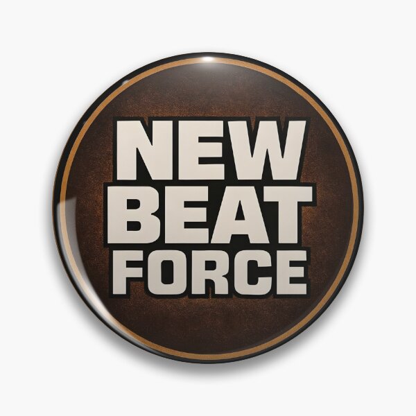 Item preview, New Beat Force – Industrial Rave Power Badge designed and sold by |TRSSHOP|.