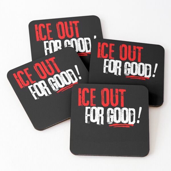 Item preview, ICE Out For Good Distressed Protest Text designed and sold by margamPagenberg.