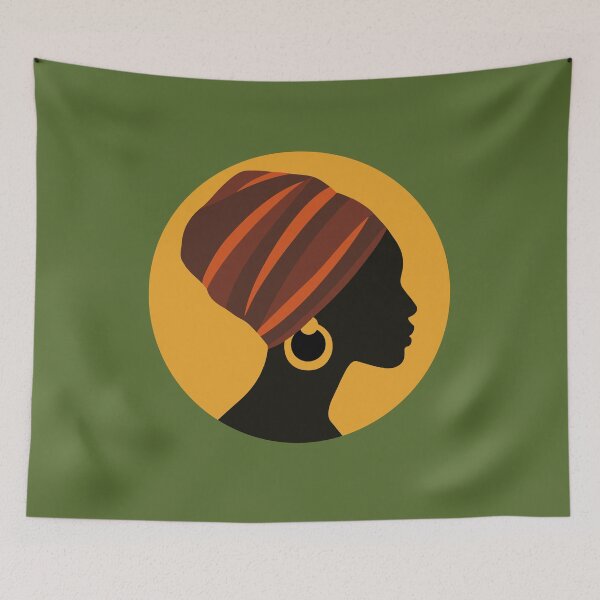 Item preview, Simply Graceful - African Minimalist Portrait designed and sold by MammothArt.