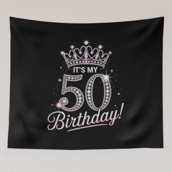 Item preview, 50 years old It's my Birthday 50th Birthday Women designed and sold by angolinnArt.