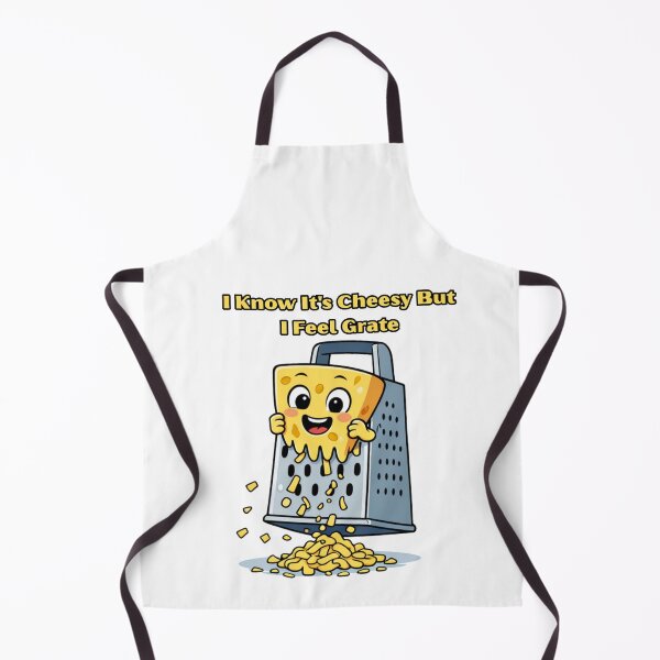 Item preview, I Know It’s Cheesy But I Feel Grate – Funny Cheese Pun Illustration designed and sold by JudithLatko.