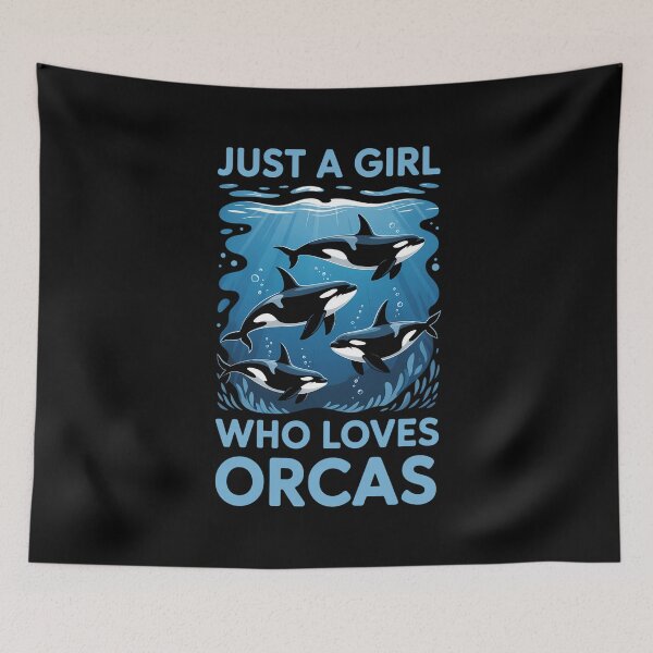 Item preview, Just a Girl who loves Orcas Whales Sea Animal Orca Lovers designed and sold by tiemacopaxer.
