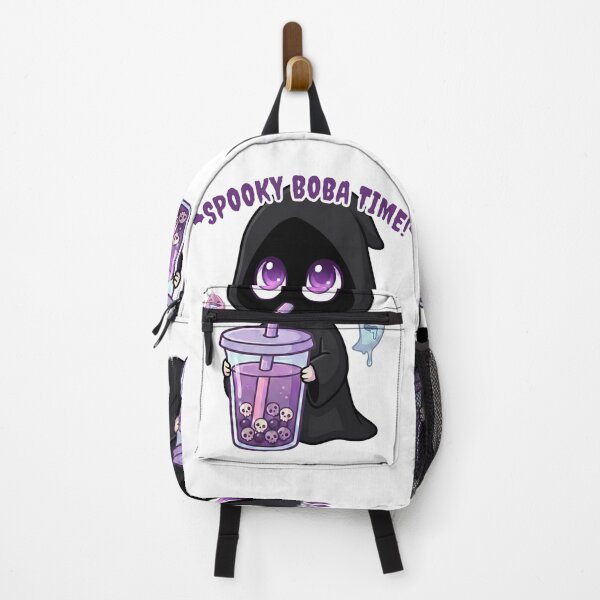 Item preview, Spooky Boba Time! Cute Nix Drinking Skull Bubble Tea (Pastel Goth) designed and sold by ColorTheoryLab.