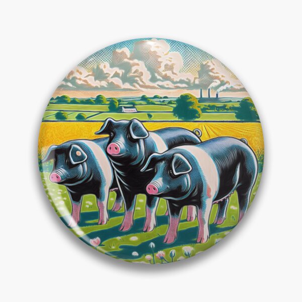 Item preview, Pop Art Hampshire Pig in English Countryside #8 designed and sold by Helios Be. Lavsh.