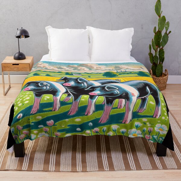 Item preview, Pop Art Hampshire Pig in English Countryside #8 designed and sold by Helios Be. Lavsh.