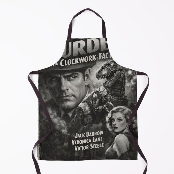 Item preview, Murder in the Clockwork Factory - 1925 Fictional Noir Movie Poster designed and sold by MarTomDub.