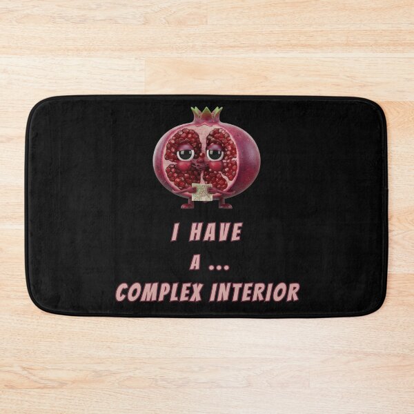 Item preview, Funny Pomegranate Character – Complex Interior Pun – Intellectual 3D Fruit Art designed and sold by Anyshca.