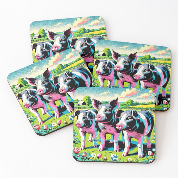 Item preview,  Pop Art Hampshire Pig in English Countryside #9 designed and sold by Helios Be. Lavsh.