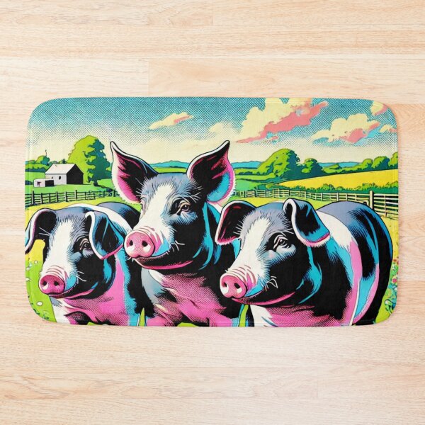 Item preview,  Pop Art Hampshire Pig in English Countryside #9 designed and sold by Helios Be. Lavsh.