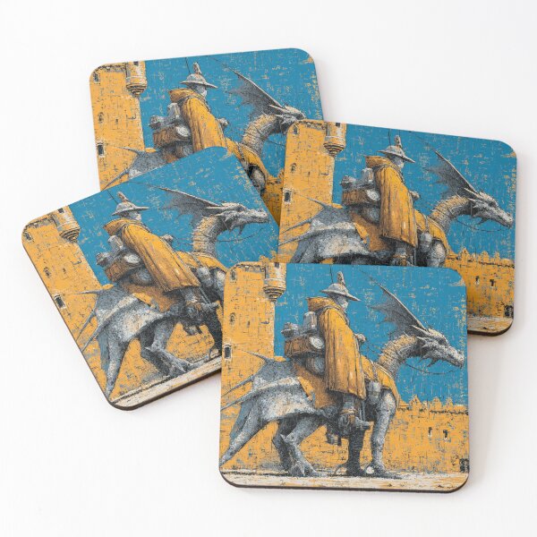 Item preview, Knight with Dragon in Medieval Scene designed and sold by CLEARART7.