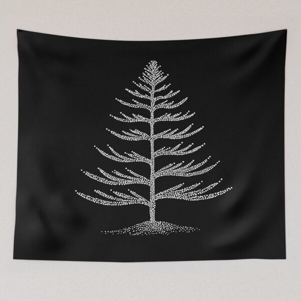 Item preview, Norfolk Island Pine Symmetrical Dot Art designed and sold by ConcienciaEco.
