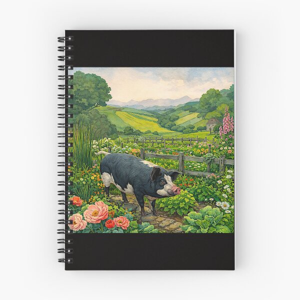 Item preview, Hampshire Pig in English Countryside #10 designed and sold by Helios Be. Lavsh.
