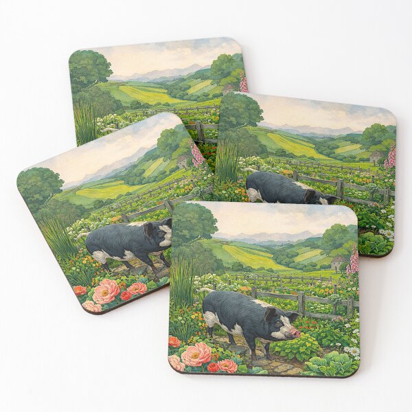 Item preview, Hampshire Pig in English Countryside #10 designed and sold by Helios Be. Lavsh.