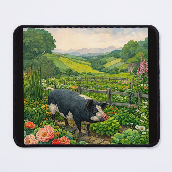 Item preview, Hampshire Pig in English Countryside #10 designed and sold by Helios Be. Lavsh.