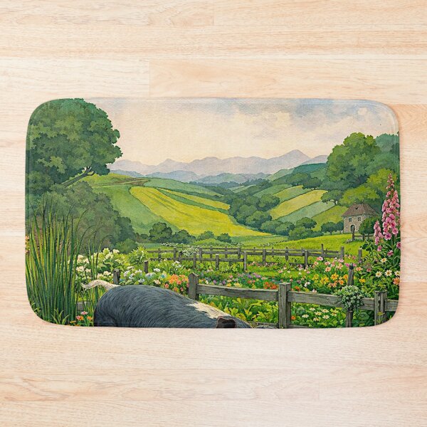 Item preview, Hampshire Pig in English Countryside #10 designed and sold by Helios Be. Lavsh.