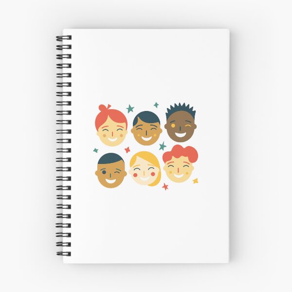 Item preview, Six different children faces smiling and laughing, full of joy designed and sold by y-a-y.