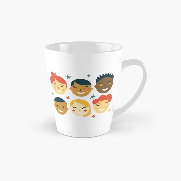 Item preview, Six different children faces smiling and laughing, full of joy designed and sold by y-a-y.