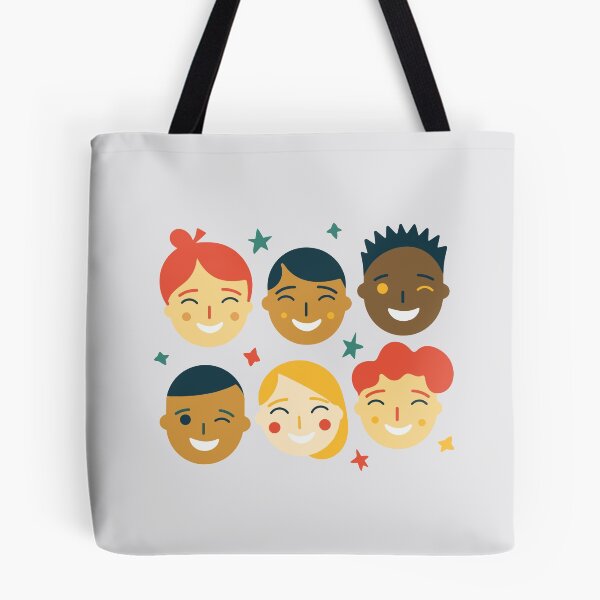 Item preview, Six different children faces smiling and laughing, full of joy designed and sold by y-a-y.