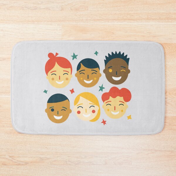 Item preview, Six different children faces smiling and laughing, full of joy designed and sold by y-a-y.
