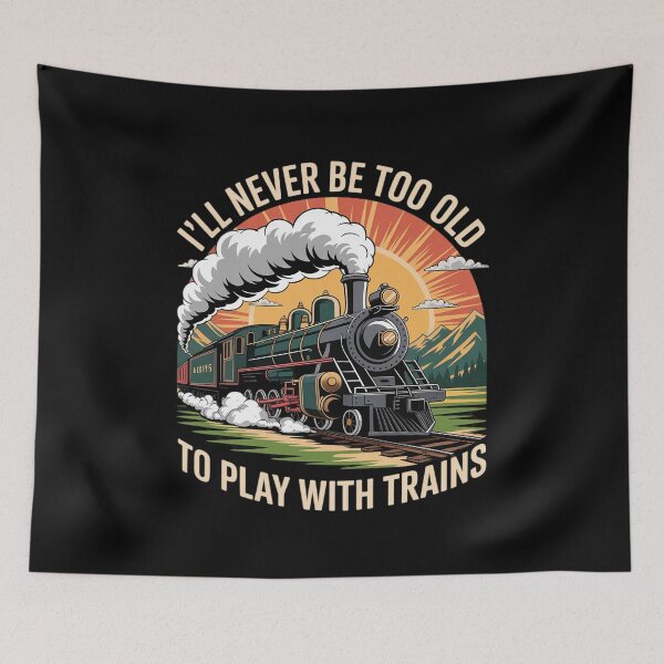 Item preview,  Train Art For Men Women Railroad Steam Train Lovers6 designed and sold by joyouartArt.