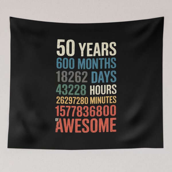 Item preview, 50th Birthday Decoration Men 50yr 50 Year Old Birthday designed and sold by angolinnArt.