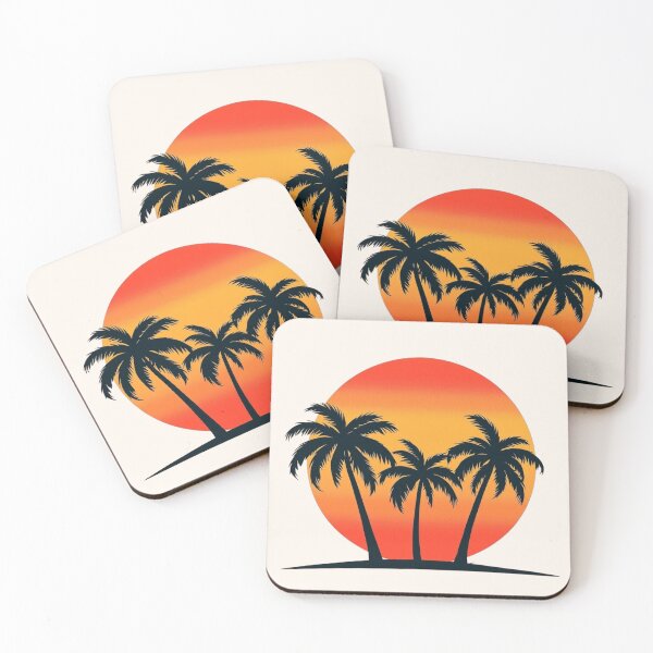 Item preview, Tropical Sunset Palms designed and sold by roxysnextgenart.