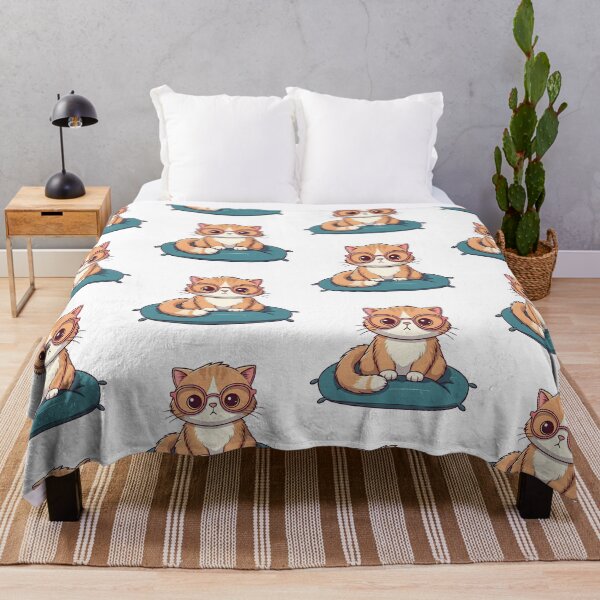 Item preview, Cat in big glasses designed and sold by PrintLabStudio.