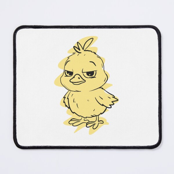 Item preview, Grumpy little yellow chick - funny cartoon doodle designed and sold by IriArt-Designs.