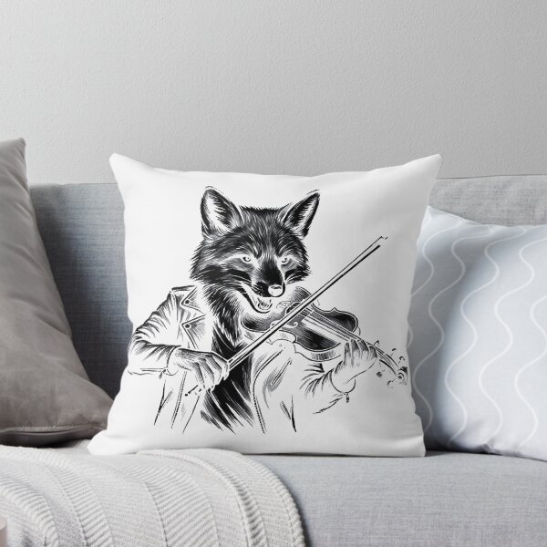 Item preview, Fox Violinist in Leather Jacket Sketch designed and sold by Rostislav Bouda.