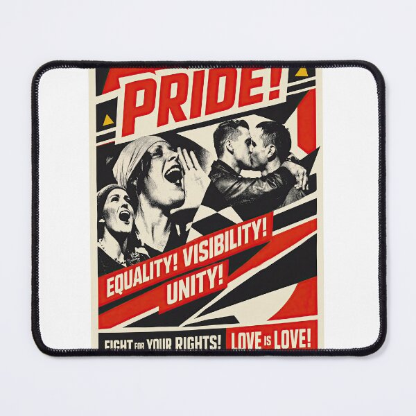 Item preview, PRIDE! Power in Unity, Voice in Love designed and sold by ForeverPrintsOK.