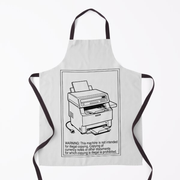 Item preview, Funny Printer Warning Illegal Copying Prohibited Office Satire Art designed and sold by SplashTastic.
