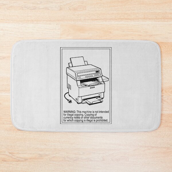 Item preview, Funny Printer Warning Illegal Copying Prohibited Office Satire Art designed and sold by SplashTastic.