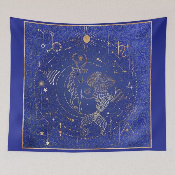 Item preview, Boho Capricorn on Lapis Blue designed and sold by Lelibeth.