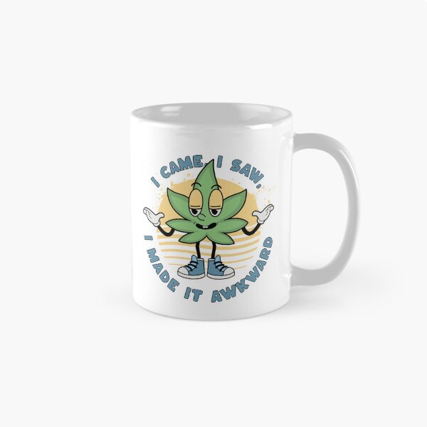 Item preview, I Came, I Saw, I Made It Awkward – Funny Cannabis Cartoon Design designed and sold by onlin3boutiqu3.