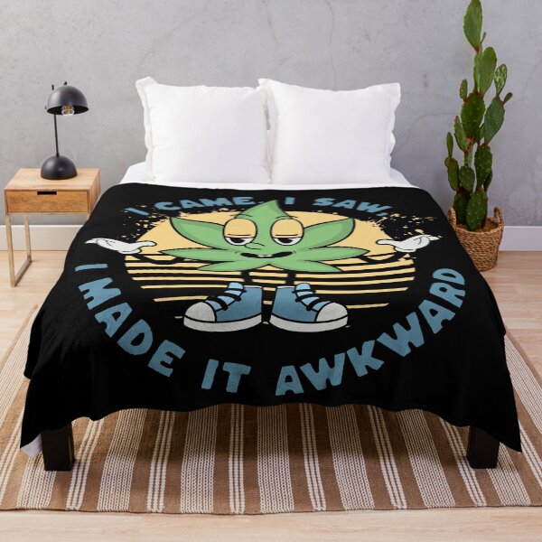 Item preview, I Came, I Saw, I Made It Awkward – Funny Cannabis Cartoon Design designed and sold by onlin3boutiqu3.